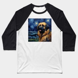 Leonberger painted in Van Gogh style Baseball T-Shirt